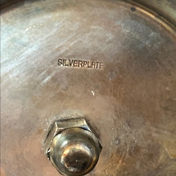 Wales of Sheffield Vintage Silverplate Cut Glass Cruet Set Made in Italy - Picture 12 of 16